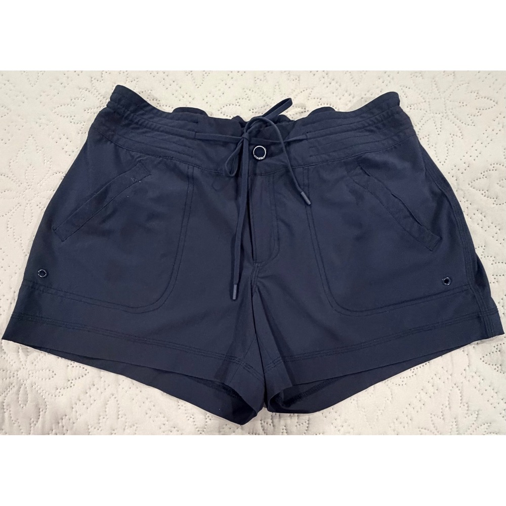 Athleta Hudson Boardshorts Women's Size 10 Navy Drawstring Performance Shorts